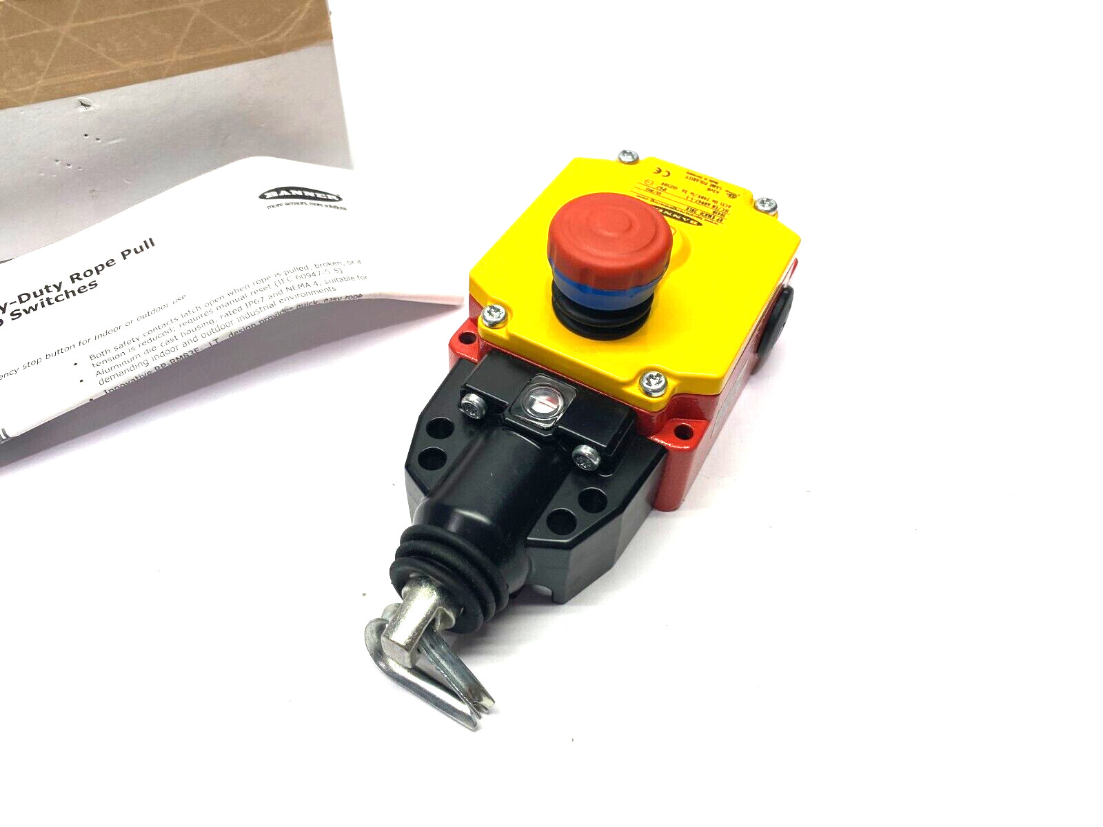 Banner RP-RM83F-38LR Heavy Duty Emergency Stop Rope Pull Module 2 NO, 2NC 82129