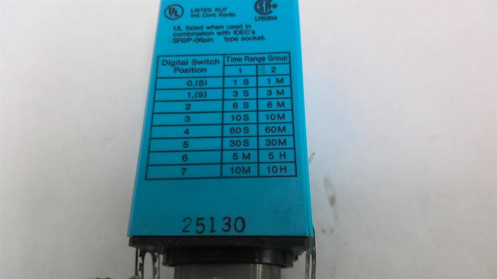 IDEC RTE-P11 Electronic Timer 120 Vac 10 Amp