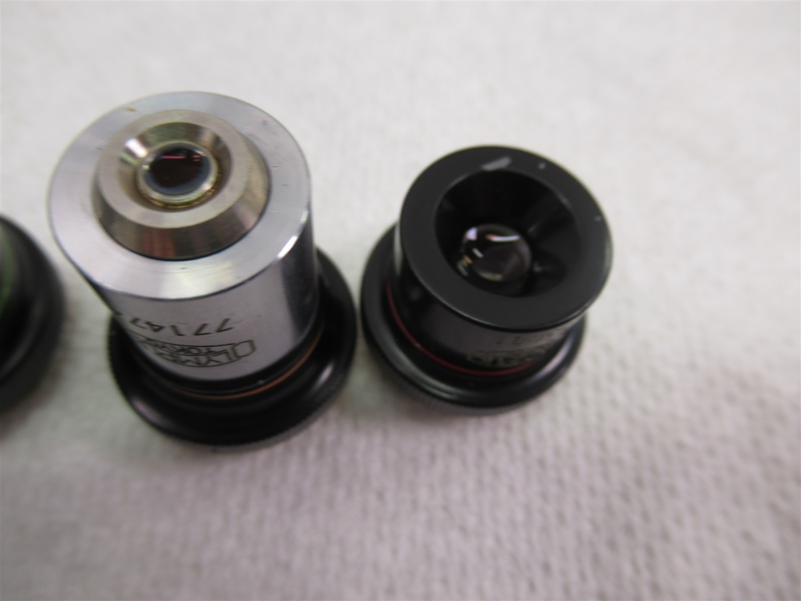 Vintage Olympus Microscope Objective Lens Lot 4x 10x 40x 100x Oil Japan RMS CH