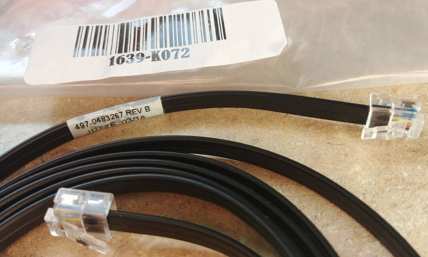 RJ12 Serial COM Cable Fits 1639-K072 1639-K070 for NCR, Aloha & Radiant Systems