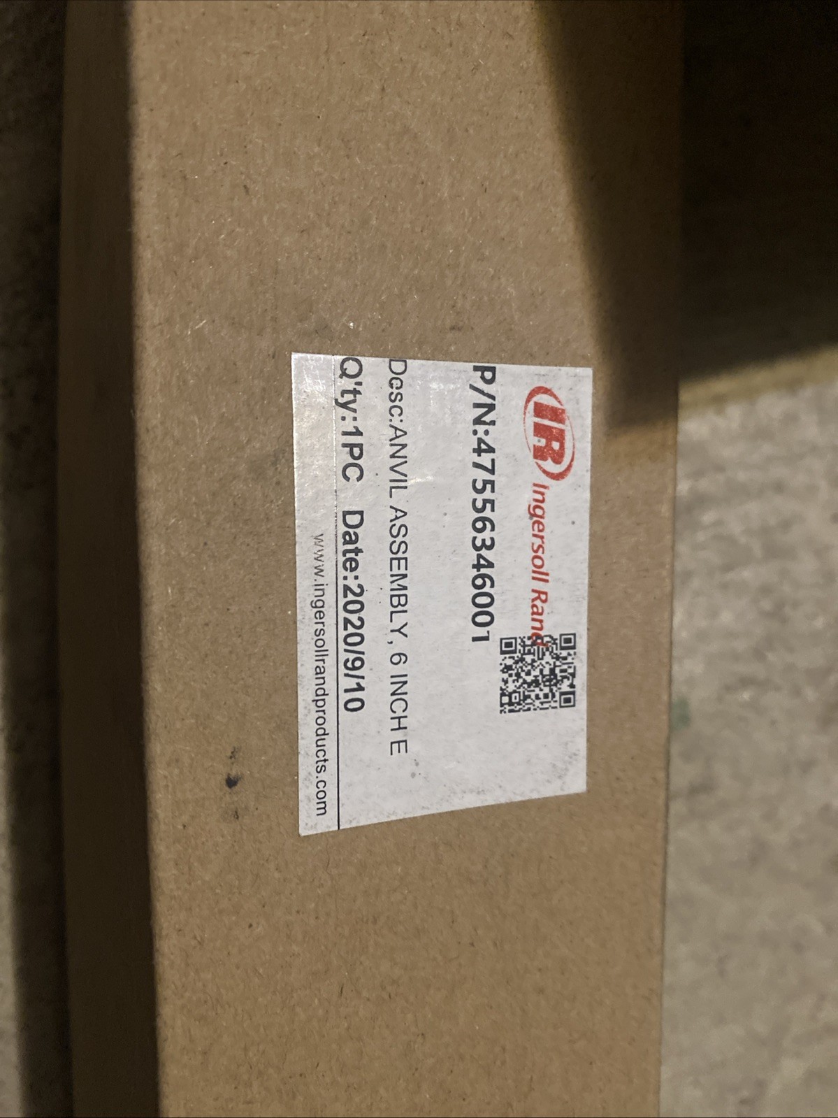 47556346001 Ingersoll Rand 1” Drive 6” Extended Anvil NIB