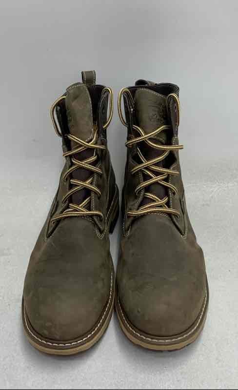Timberland PRO Hightower Brown Leather Alloy Toe Work Boots Women’s Size 9W