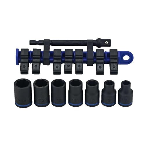Wiha 72094 8-Piece 3/8″ Drive Metric Impact Socket Set