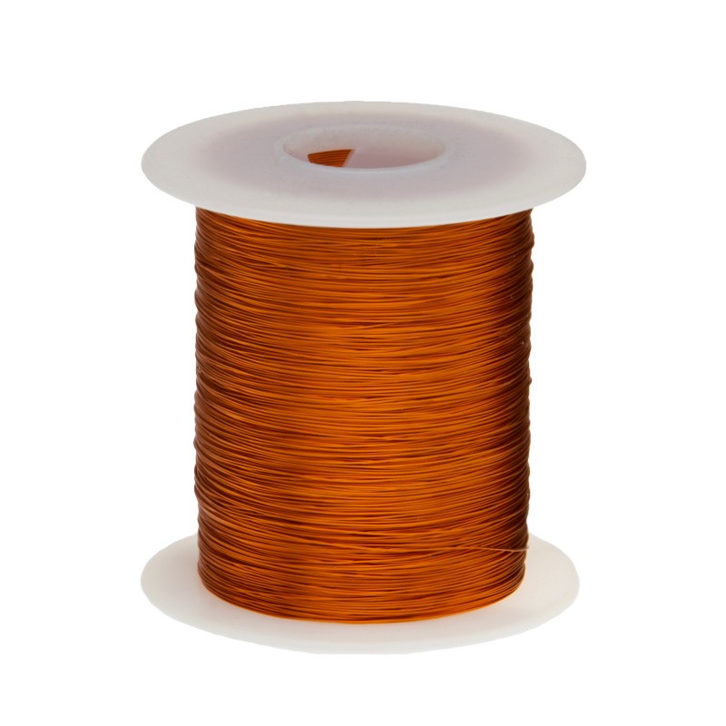 27 AWG Gauge Enameled Copper Magnet Wire 2 oz 196′ Length 0.0159″ 200C Nat