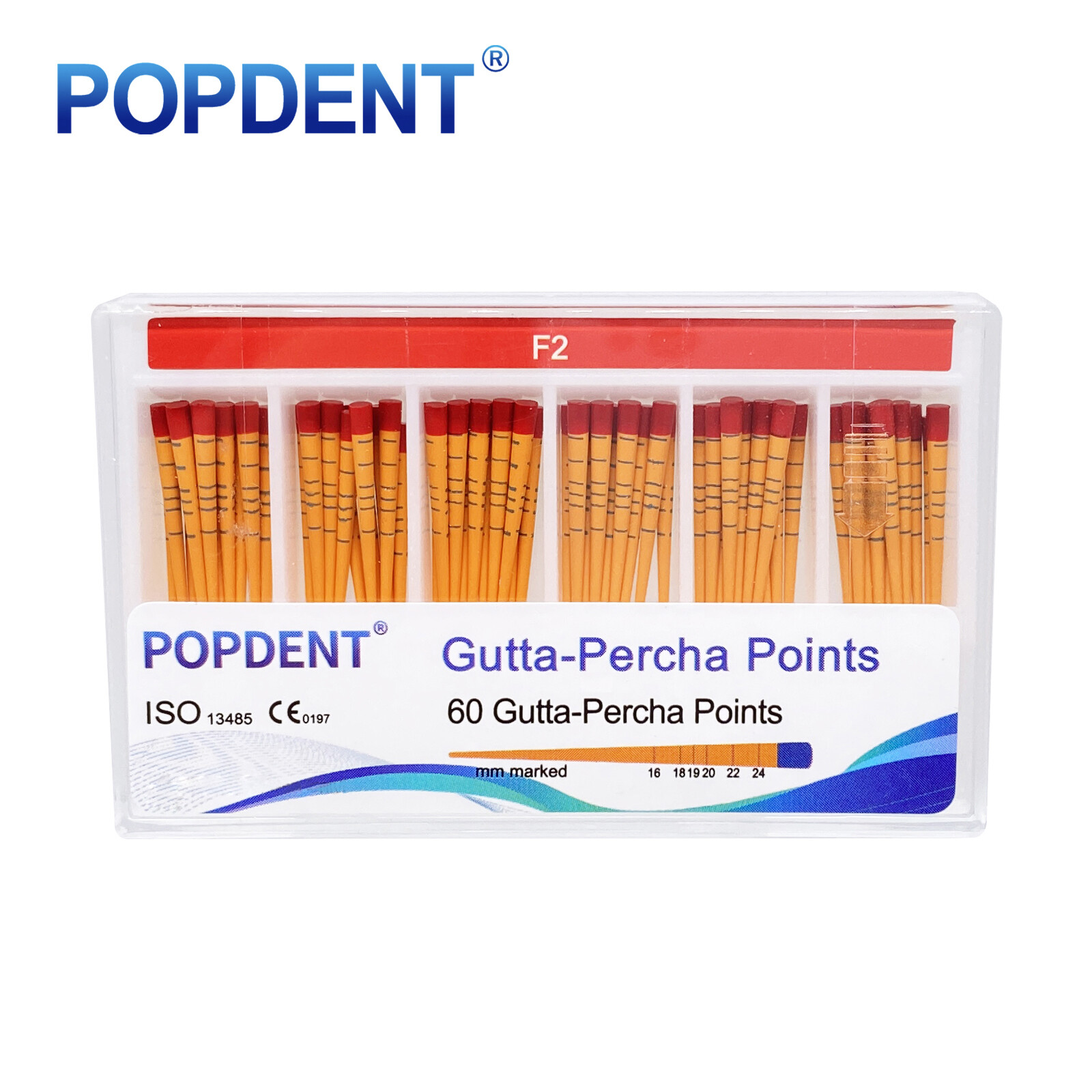 MM Mark Dental Endodontic Gutta Percha Point Taper F1,F2,F3 POPDENT