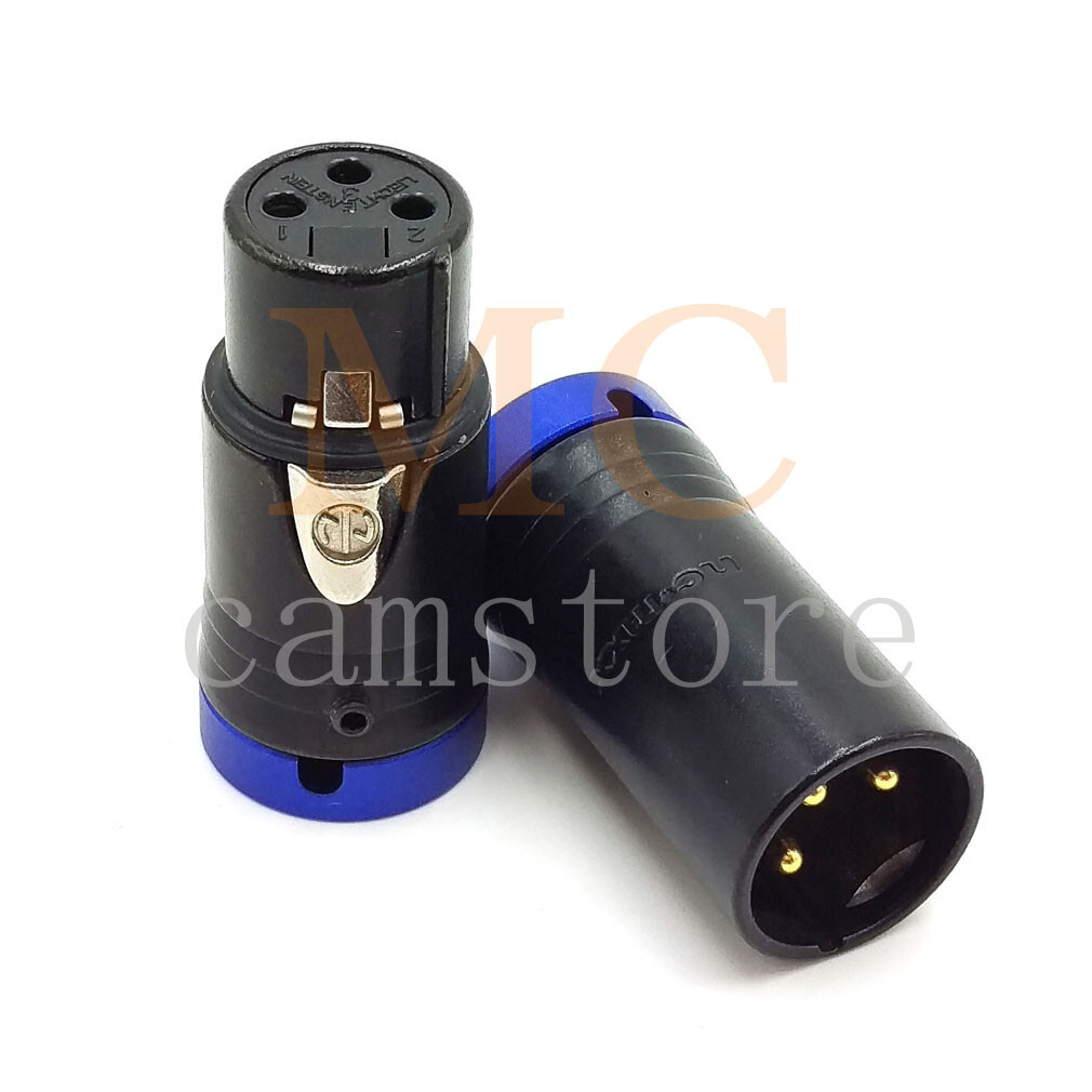 XLR NEUTRIK 3pin, low profile XLR audio plug (pair)