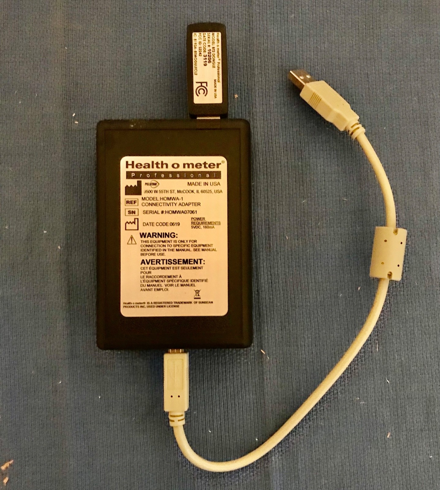 Health o Meter HOMWA-1 connectivity kit for Welch Allyn Connex monitors. GC.