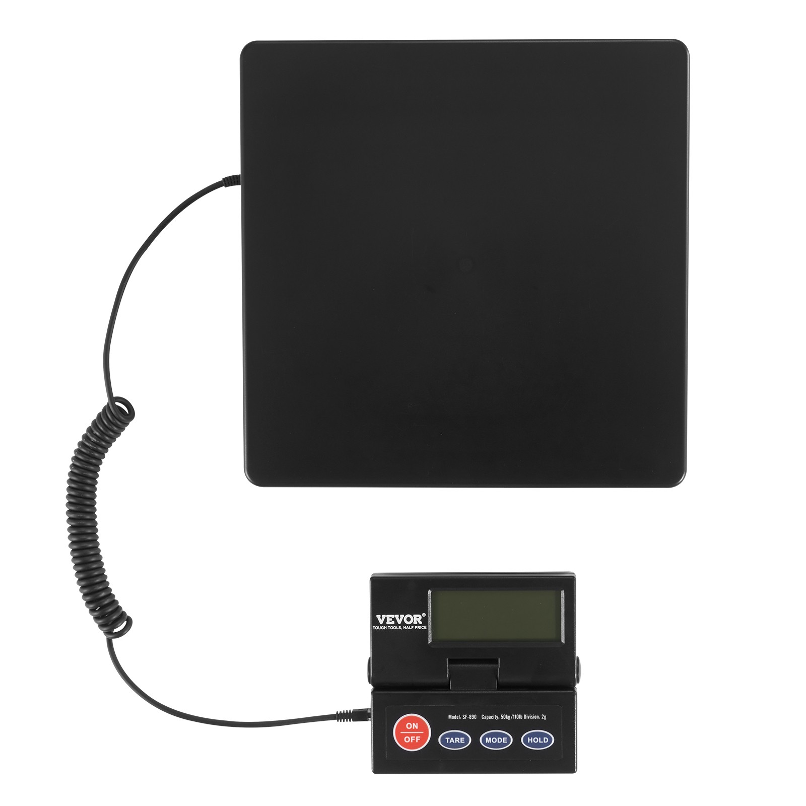 VEVOR Shipping Scale Digital Postal Scale 110 lbs x 0.07 oz. AC/DC Package LCD