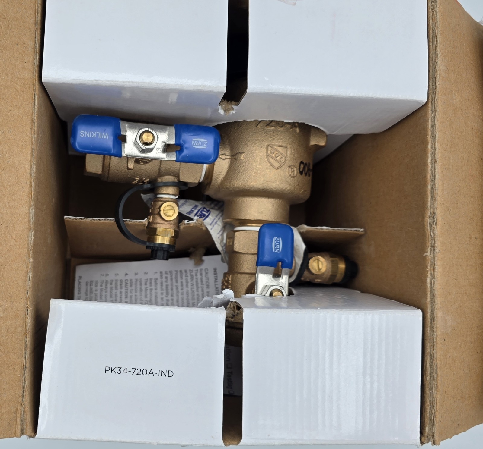 Zurn 34-720A Wilkins 3/4In. 150 PSI Pressure Vacuum Breaker