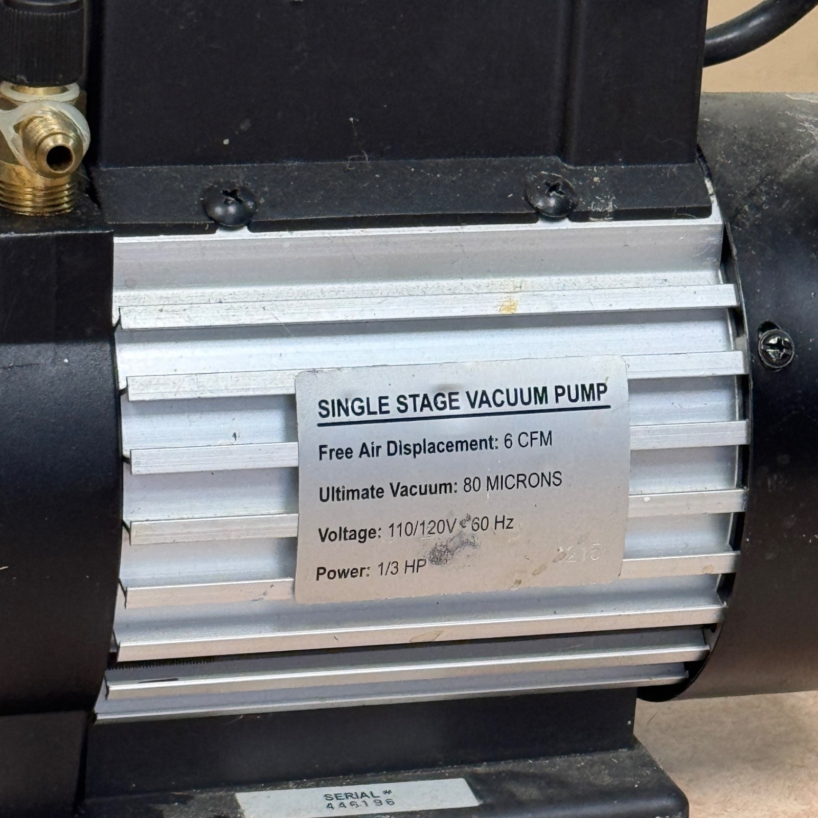 Mastercool Single Stage 6 CFM Vacuum Pump – 90066-B