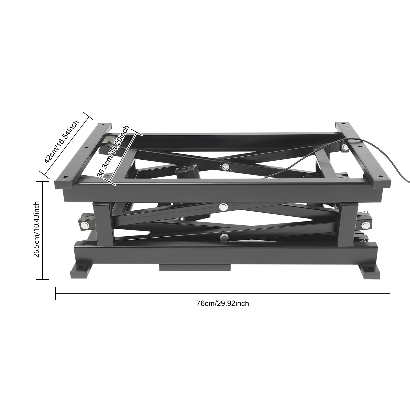 Electric Scissor Lift Table – Adjustable Height with Remote Control