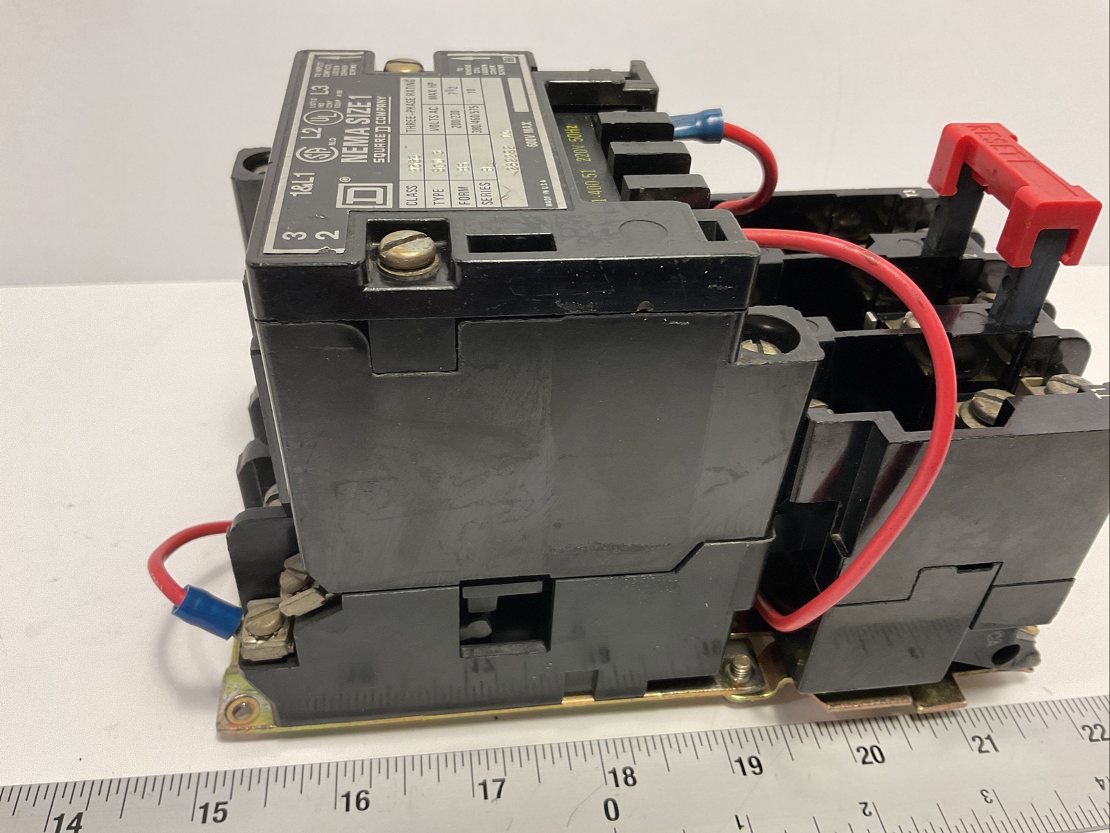 Square D Open Starter Nema Size 1 CLASS 8536 ,SCO3,SERIES B, 31041-400-51