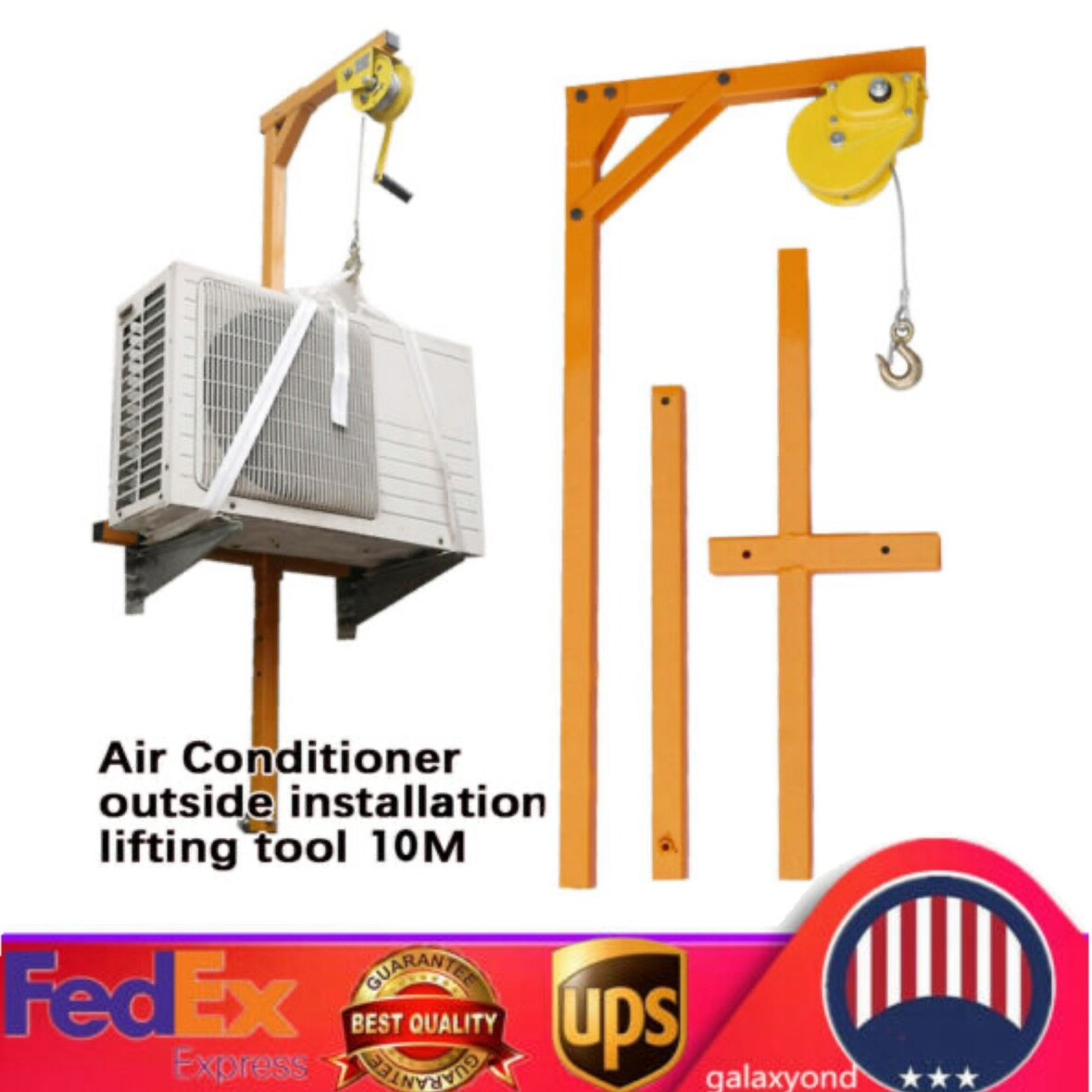 Air Conditioner Outside Installation Lifting Tool Bracket Crane Tool Stainless