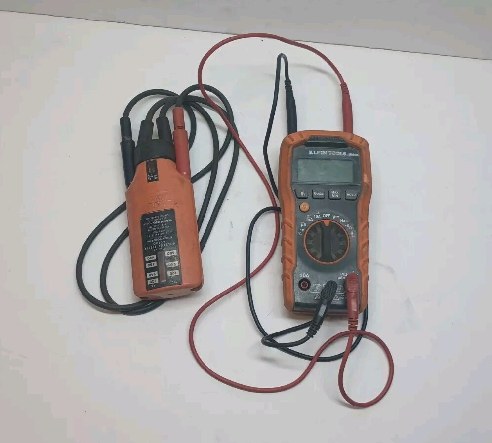 Klein Tools MM400 Digital Multimeter and 69100 Voltage Tester