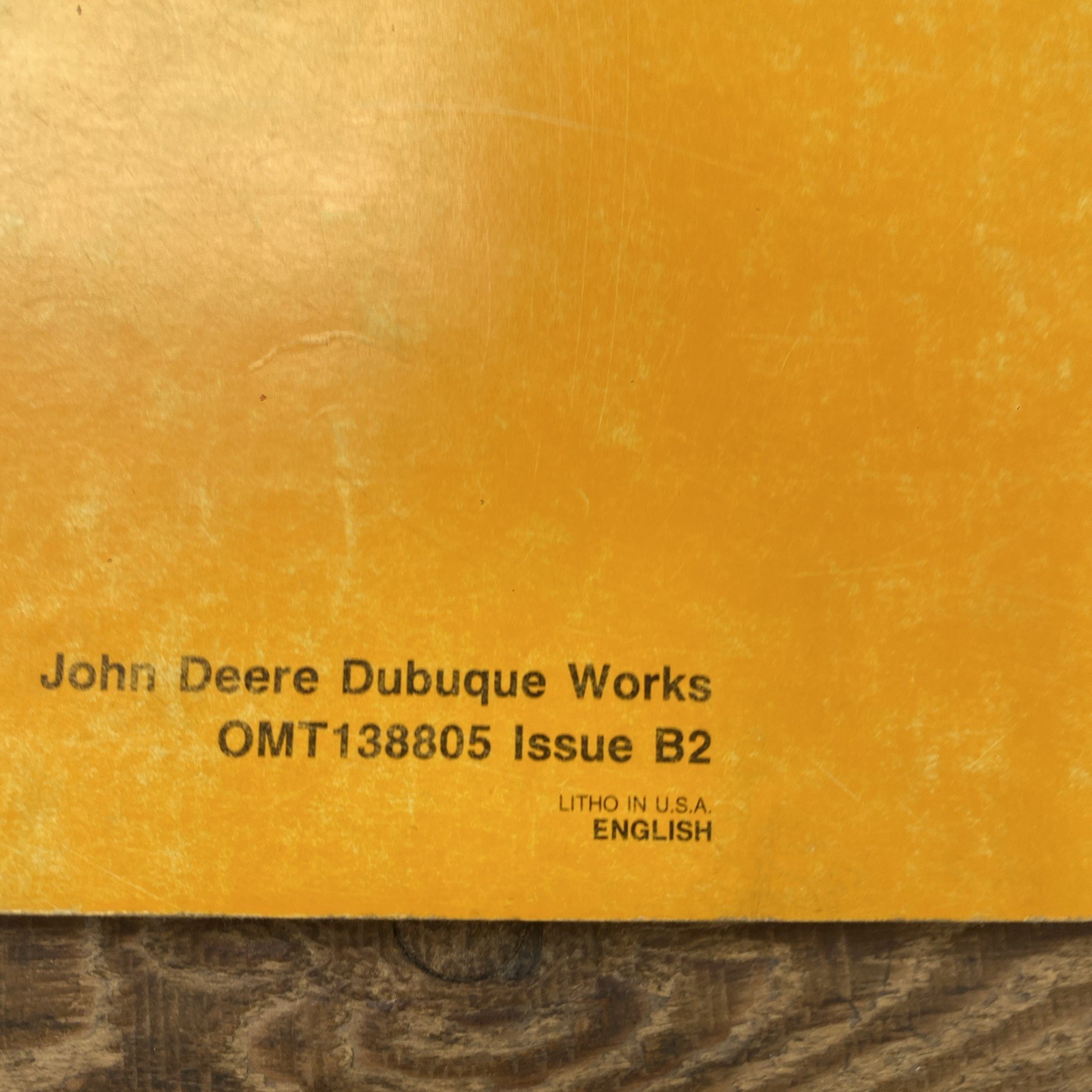 John Deere 490E Excavator Owners Operators Manual – OMT138805