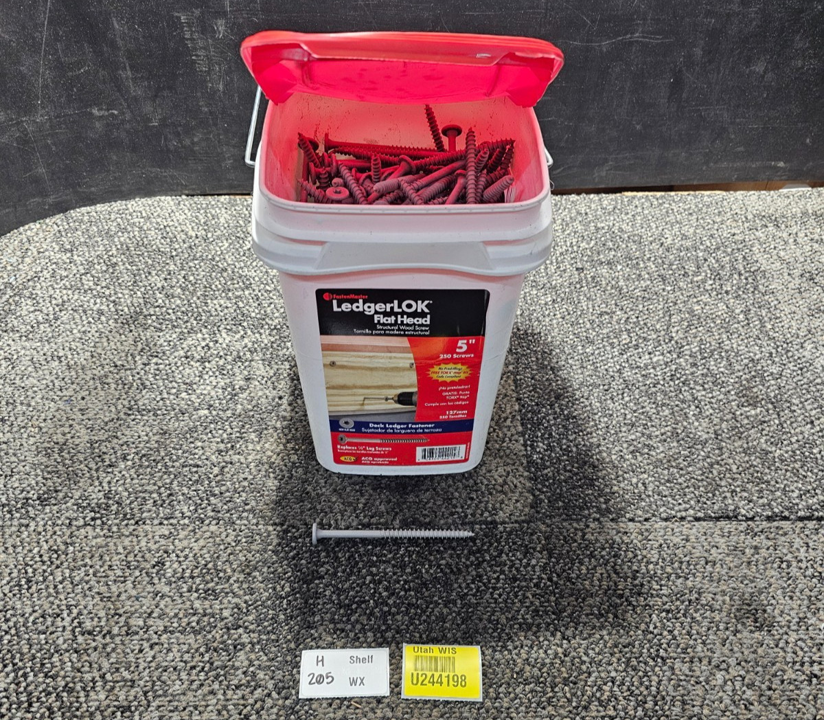 (QTY 250) Fastenmaster Ledgerlok No. 14 X 5 In. L Star Flat Head High/low Screws