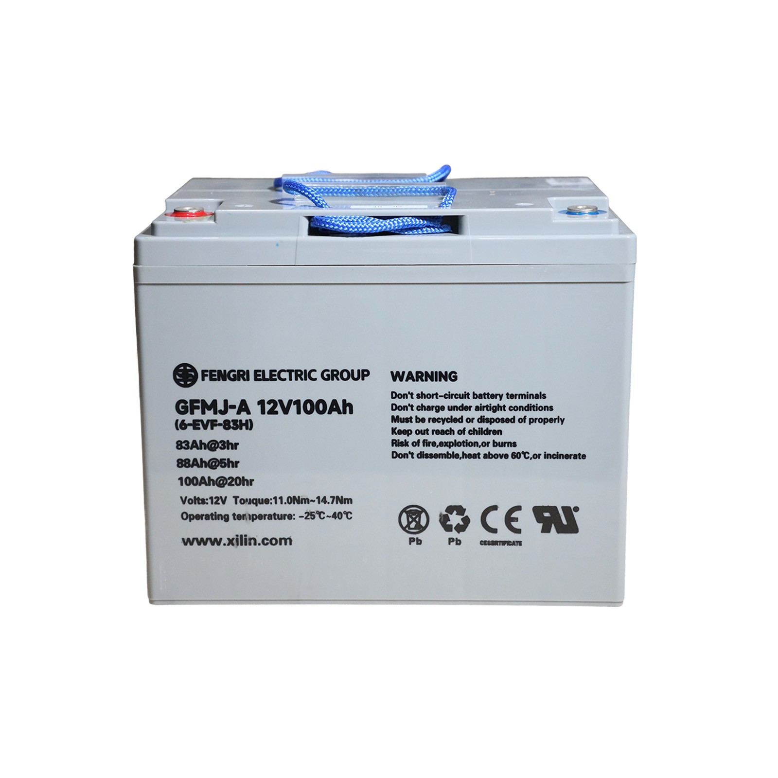APOLLOLIFT 12V/100AH GEL Battery for Full Power Electric Pallet Stacker CTD10R-E