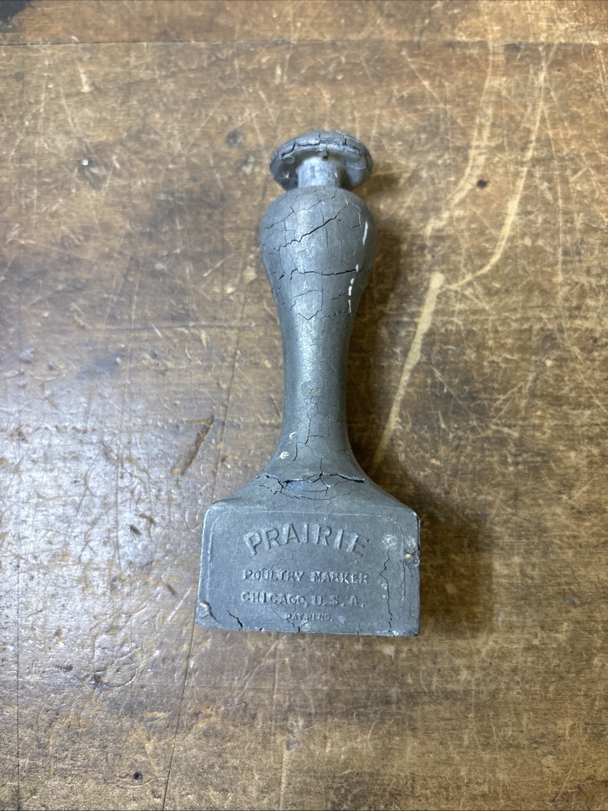 Antique Vintage Prairie Farmer Poultry Marker Chicago USA Advertising Hallmark