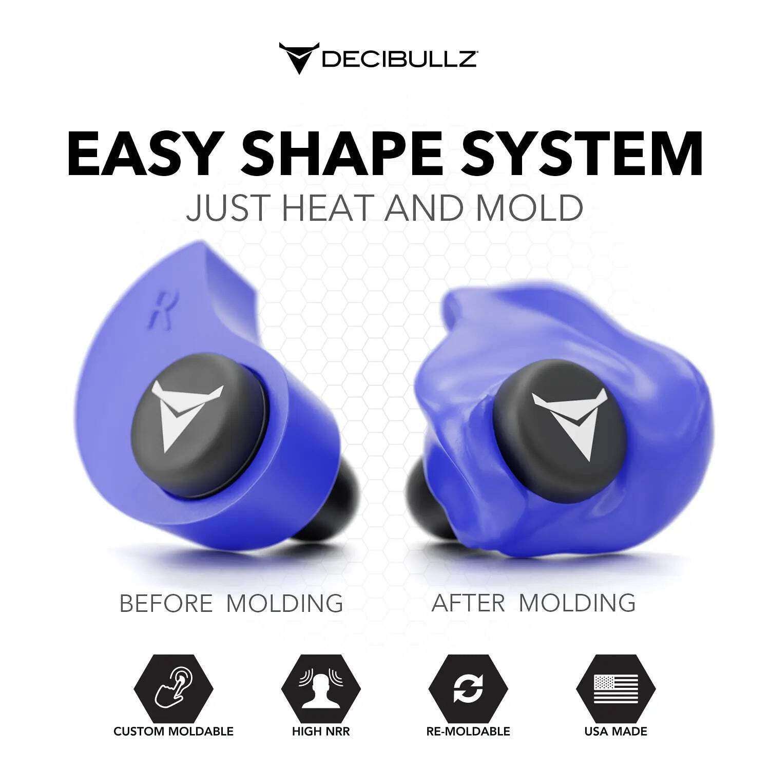 Custom Molded Earplugs 31dB NRR