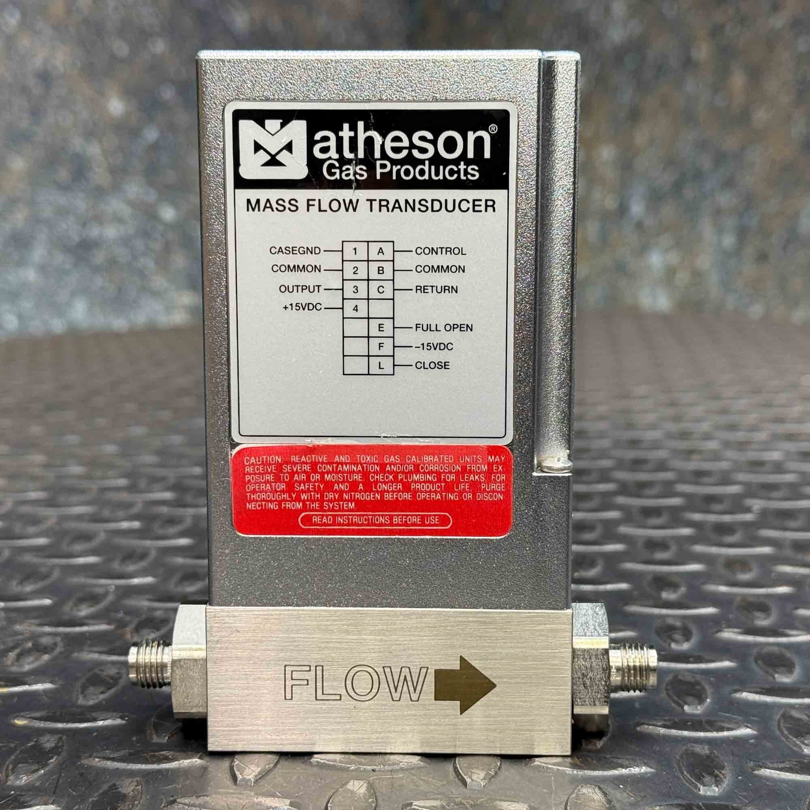 Matheson 8272-0412 Mass Flow Transducer, 100 SCCM, Air