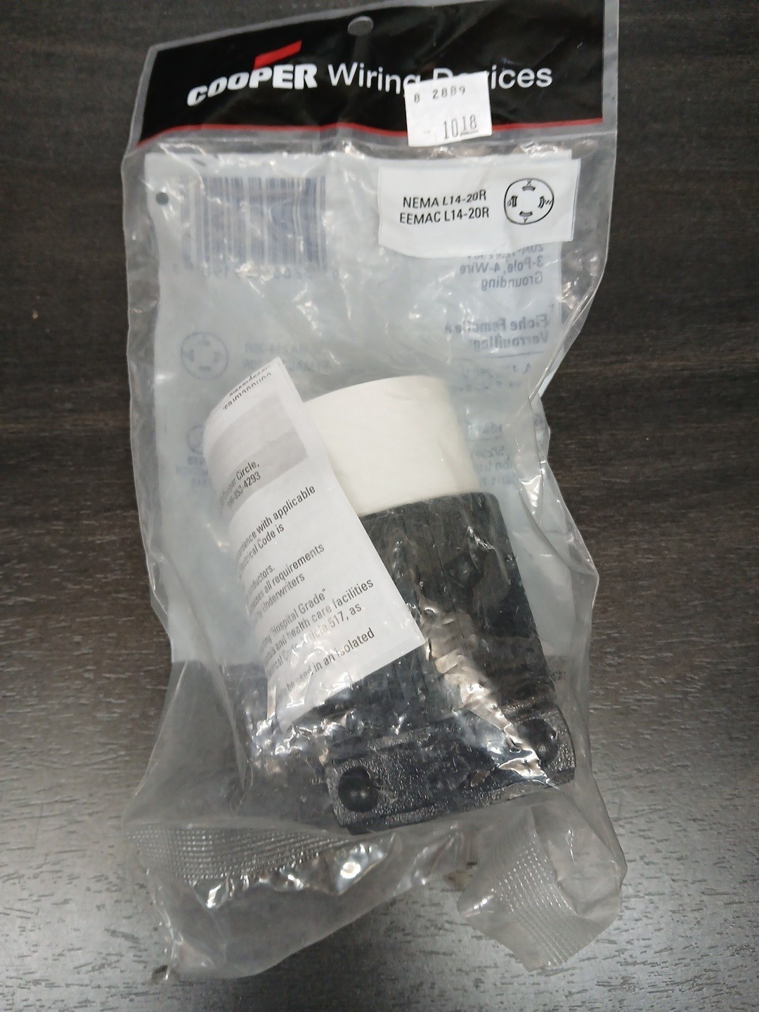 Lot of 10 NEMA L14-20P 20 Amp 125V 250V Locking Male Ground Plug Generator Cord