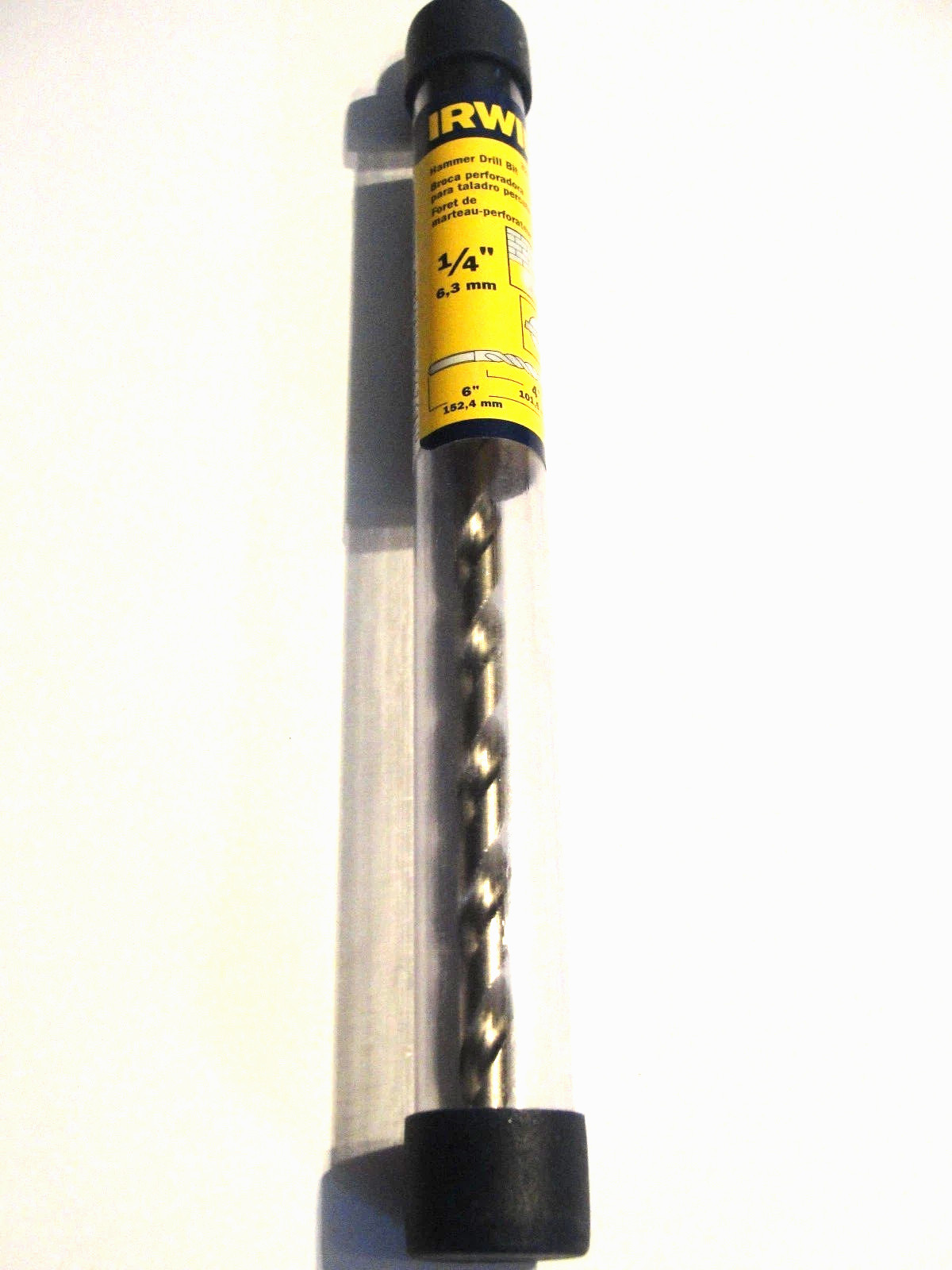 NEW Irwin 326006 1/4 In x 6 In Straight Shank Rotary Percussion Bit