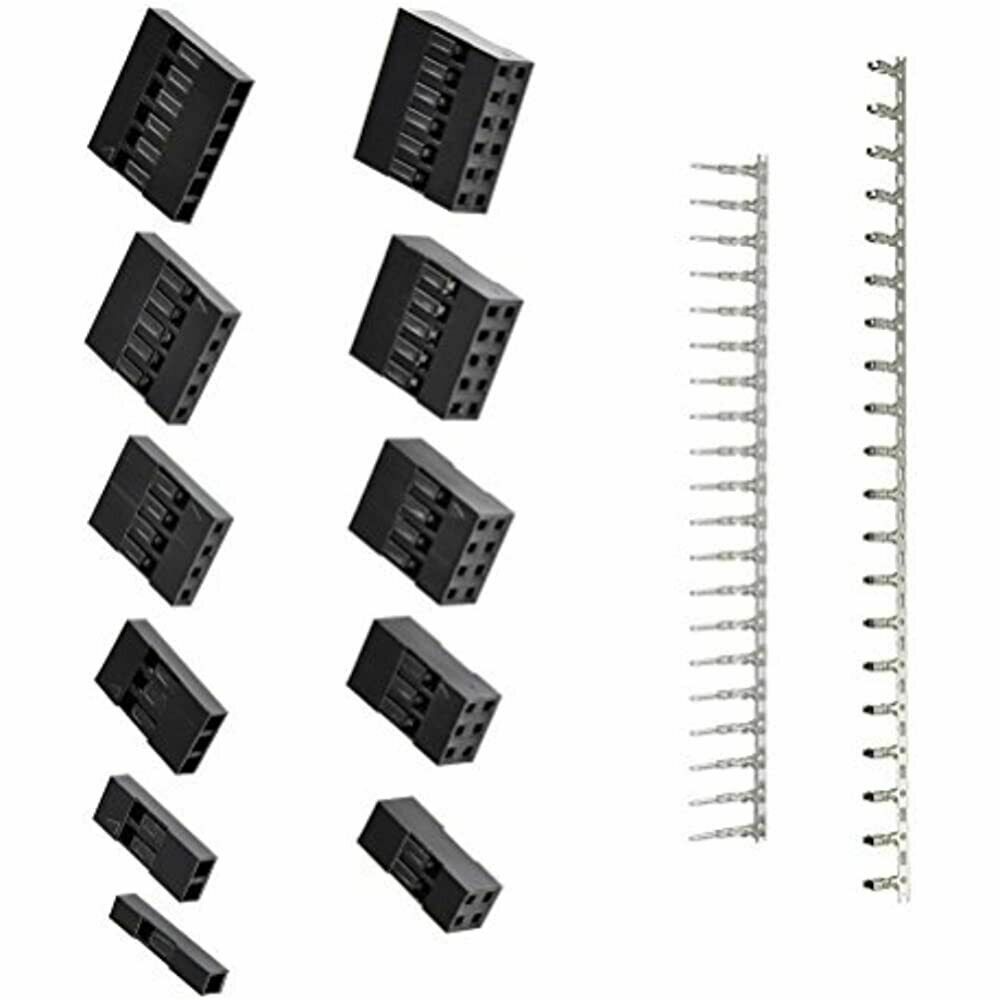 620Pcs 2.54mm Pitch SM Housing Connector Male Female Crimp Pins Adaptor Jst Kit