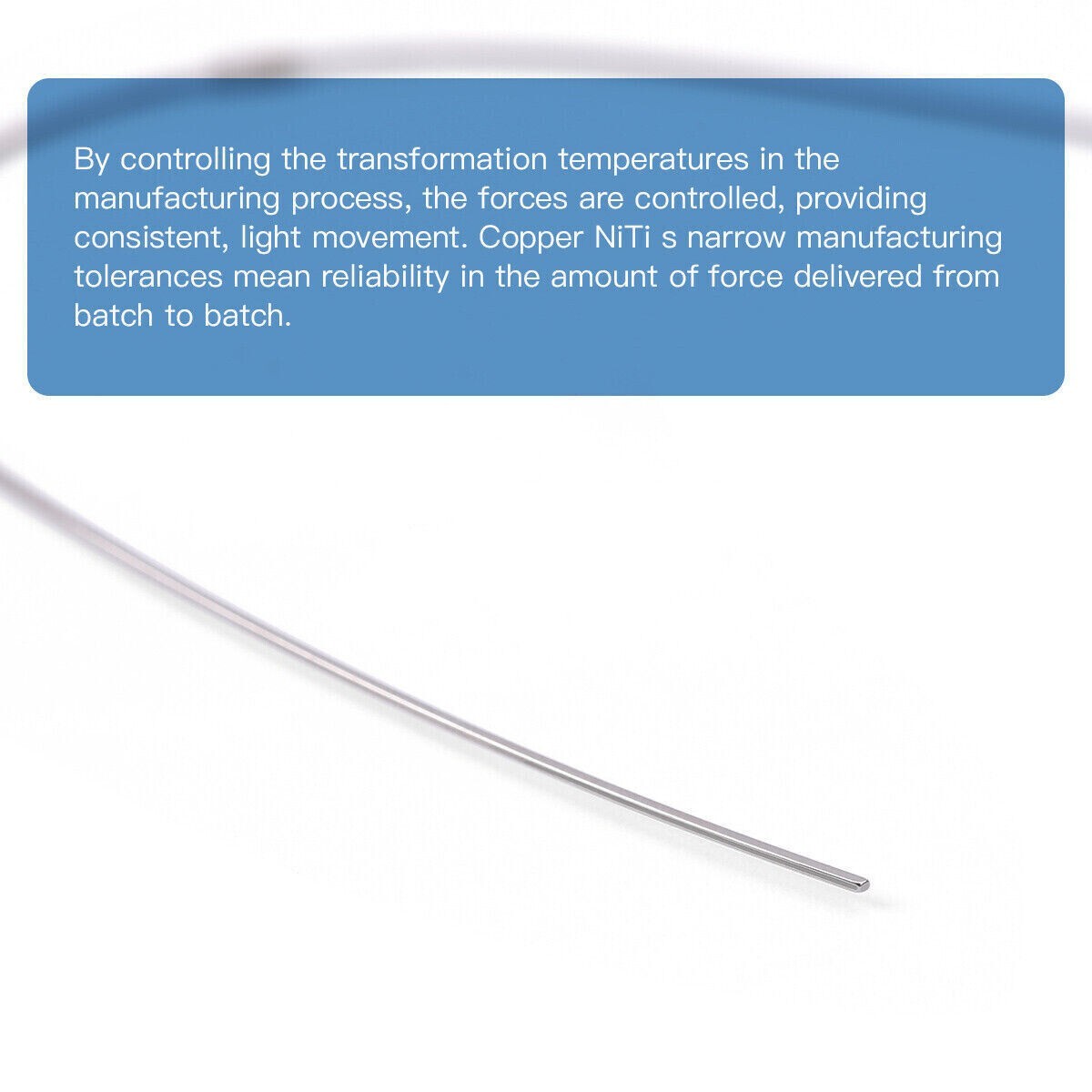 Dental Orthodontic Cu NiTi Copper Nickel Titanium Arch Wire Rectangular Round