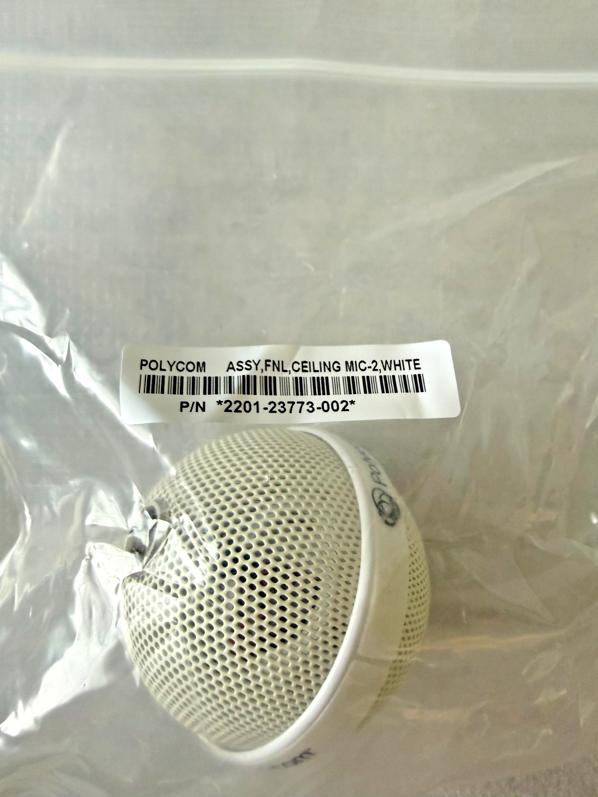 Polycom HDX White Ceiling Microphone (2201-23773-002) (OPEN BOX)