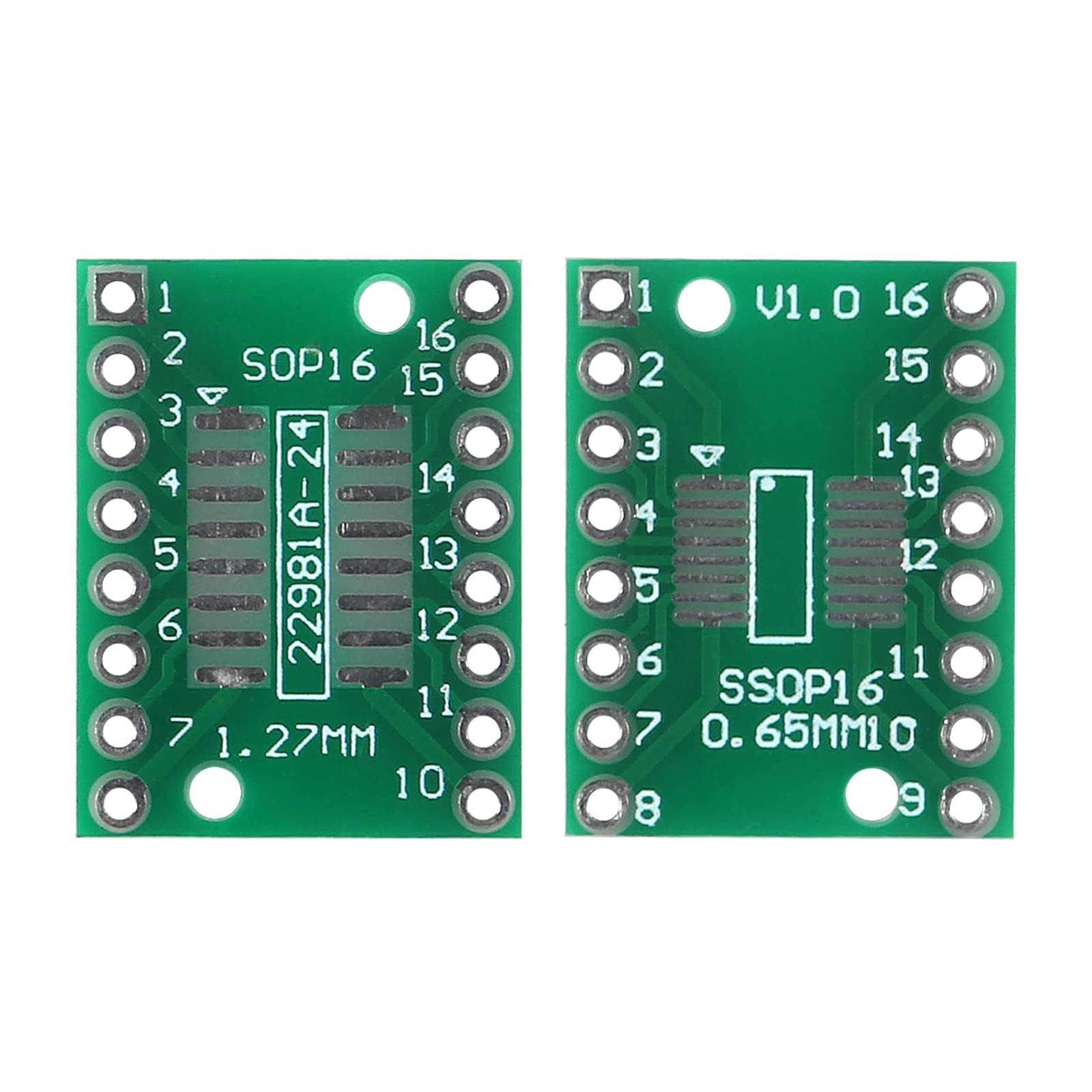 ALMOCN 15Pcs SOIC-16 SOP-16 SSOP-16 to DIP-16 16 Pin Breakout Board