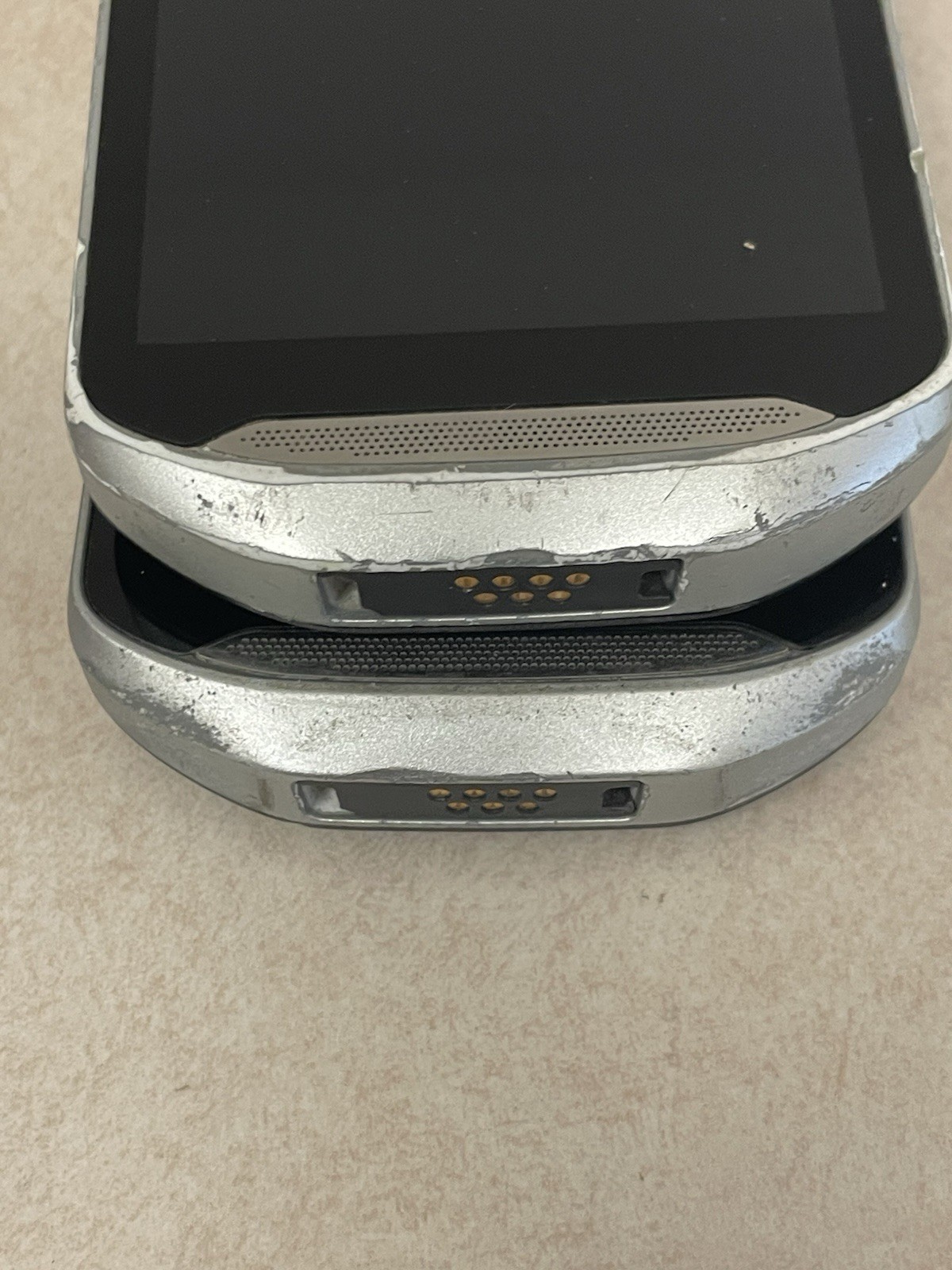 Lot of (2) Zebra TC56CJ-1PAZU4P-25 Mobile Computer AS IS FOR PARTS NOT WORKING