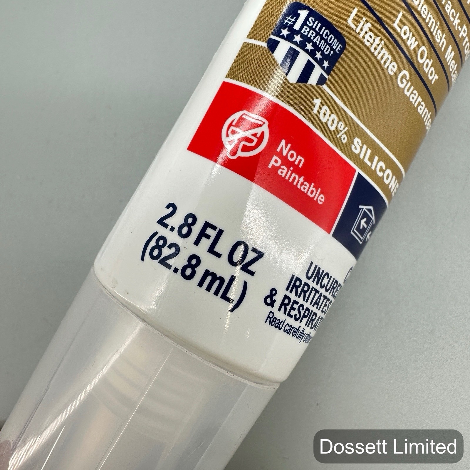 12-GE Advanced Silicone Kitchen & Bath Clear 100% Waterproof Caulk Sealant 2.8oz