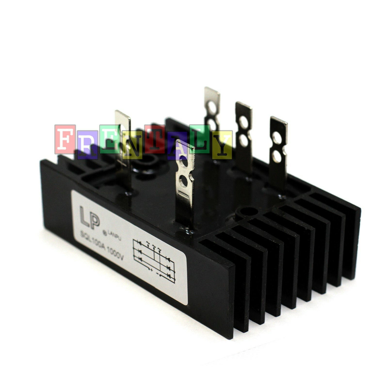 Amico SQL 100A Amp 1000V 3 Phase Diode Metal Case Bridge Rectifier TS