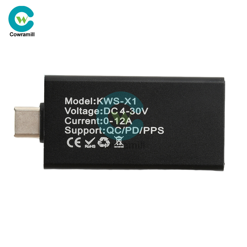 KWS-X1 Type-C Power Tester Voltage Current Meter USB-C Multimeter DC 4-30V 0-12A