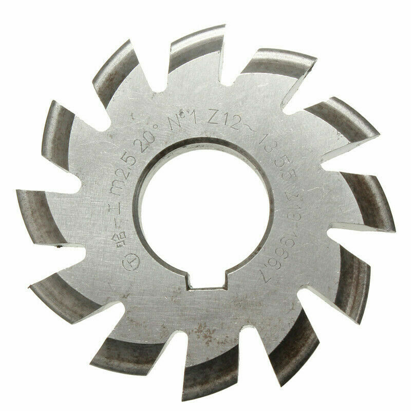 8Pcs/Set HSS M2.5 Bore 22mm PA 20°Degree #1#2#3#4#5#6#7#8 Involute Gear Cutter