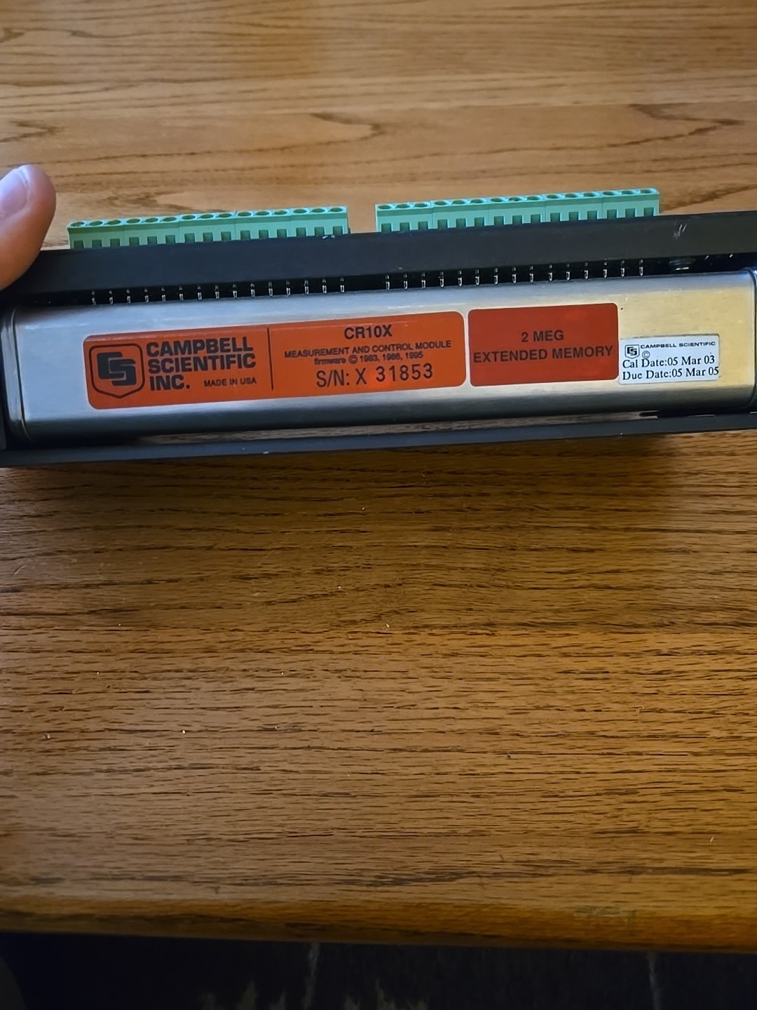 Used Campbell Scientific CR10X Measurement And Control Module With Wiring Panel