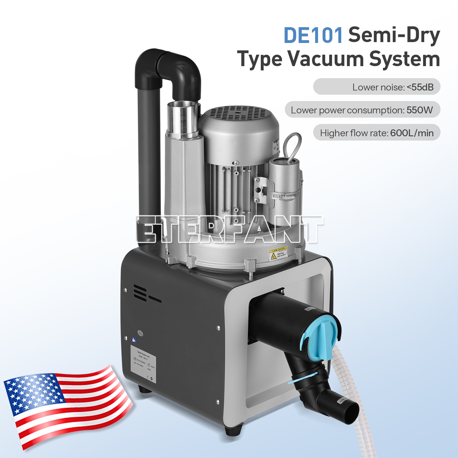 Dental Cart Delivery Unit With Air Compressor/Electric Suction Unit System US