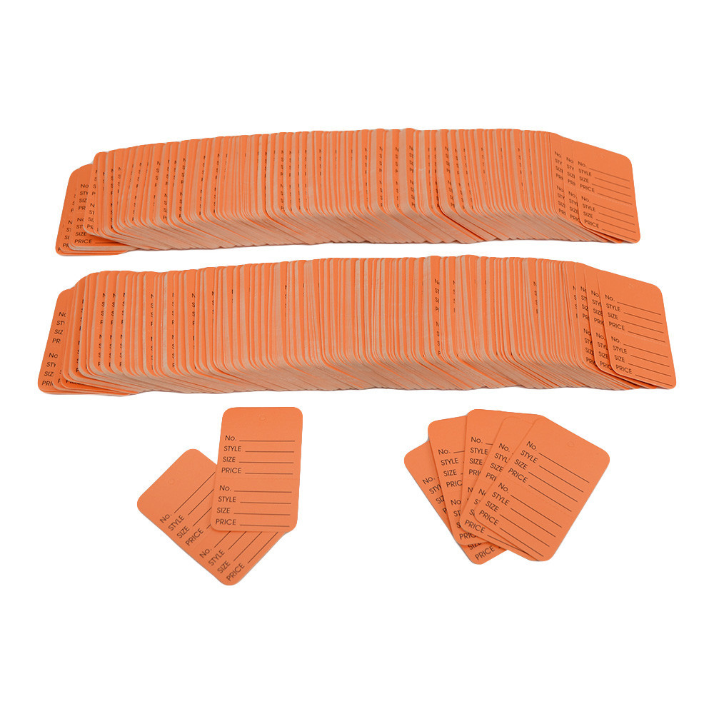 1000 Pcs Large Orange Merchandise Coupon Price Tag Perforated 1-3/4″x 2-7/8″