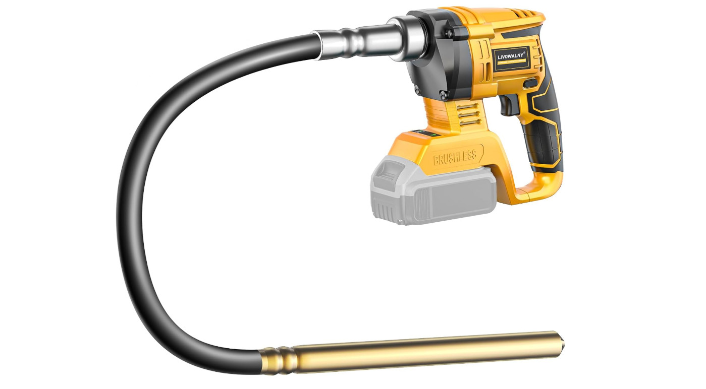 Handheld Concrete Vibrating Tool Compatible with Dewalt 20V Battery, 600W Cordle