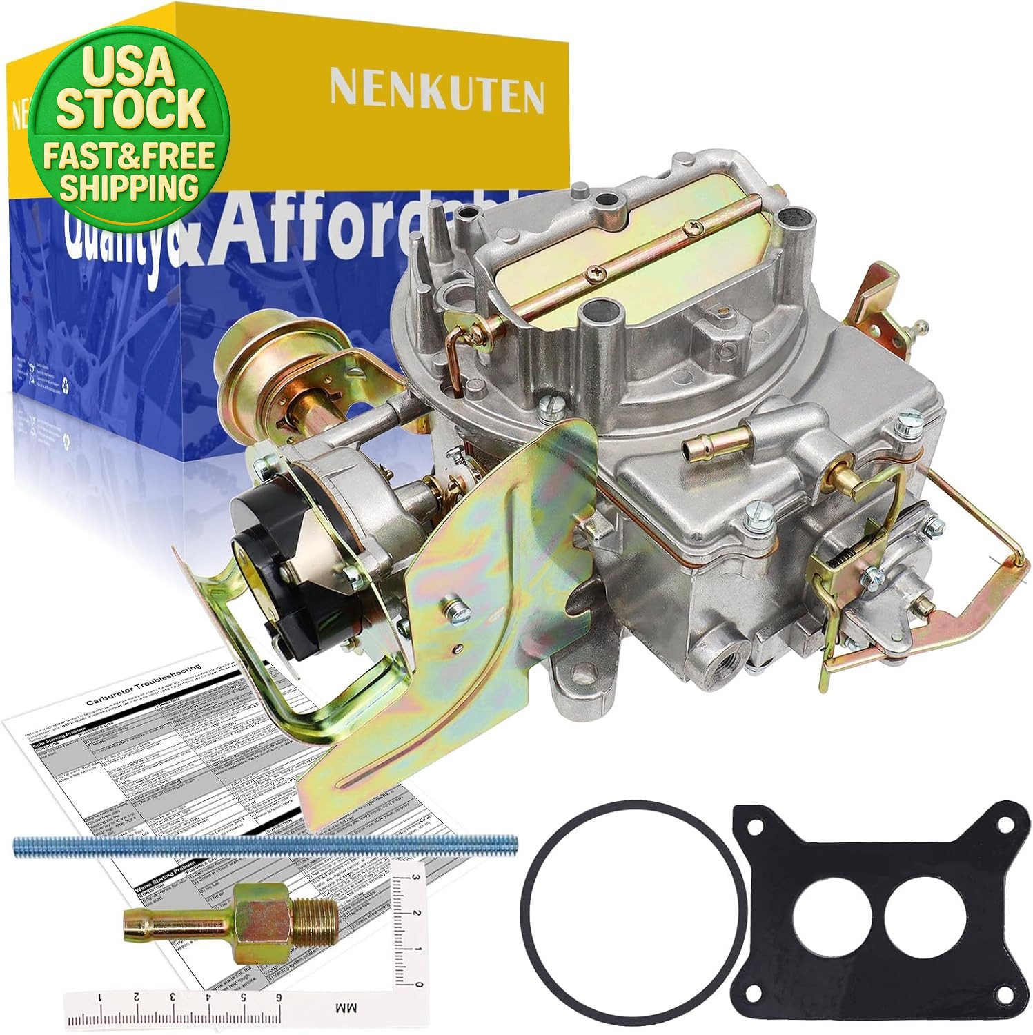 2 Barrel Carburetor Electric Choke for Ford 289 302 351 F100 F150 Jeep Mustang