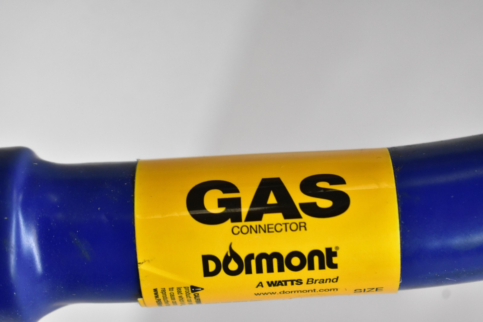 Dormont 3/4 in Gas Connector Hose Blue PVC Coated Antimicrobial Watts 3/4 MIP