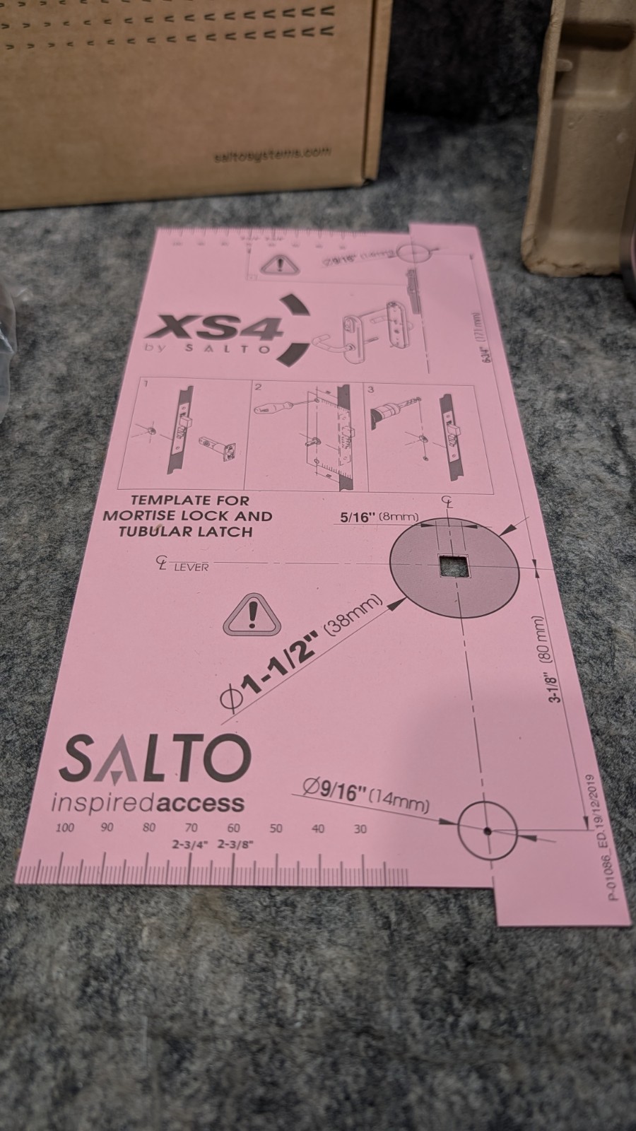 Salto XS4 Original+ W60M Electronic Door Lock Polished Nickel 🔥New🔥