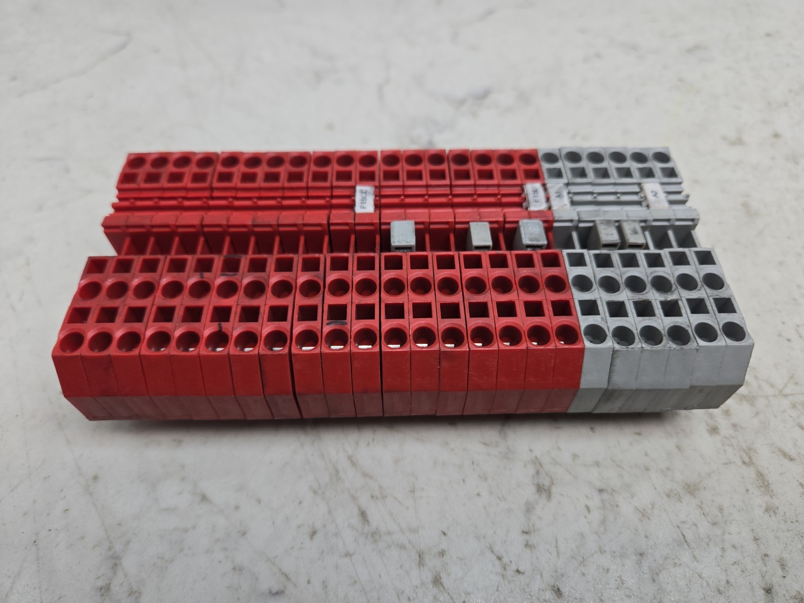 Mixed Lot of 100+ Terminal Blocks End Blocks End Cover Allen Bradley Weidmuller