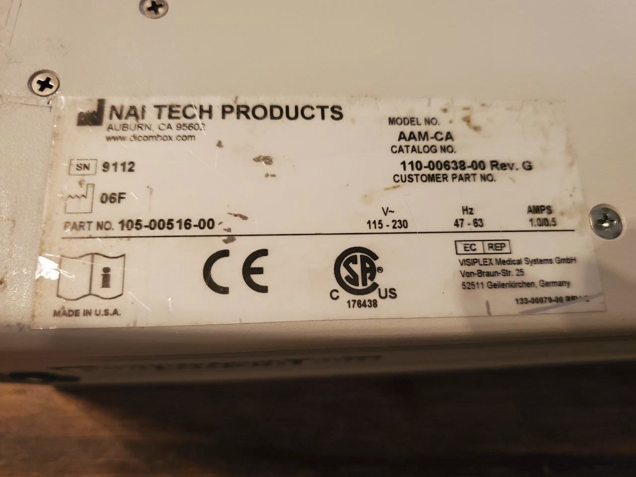 NAI Technology The DiCOM Box CA Model: AAM-CA W/ 40 GB Hard Drive & Floppy Drive