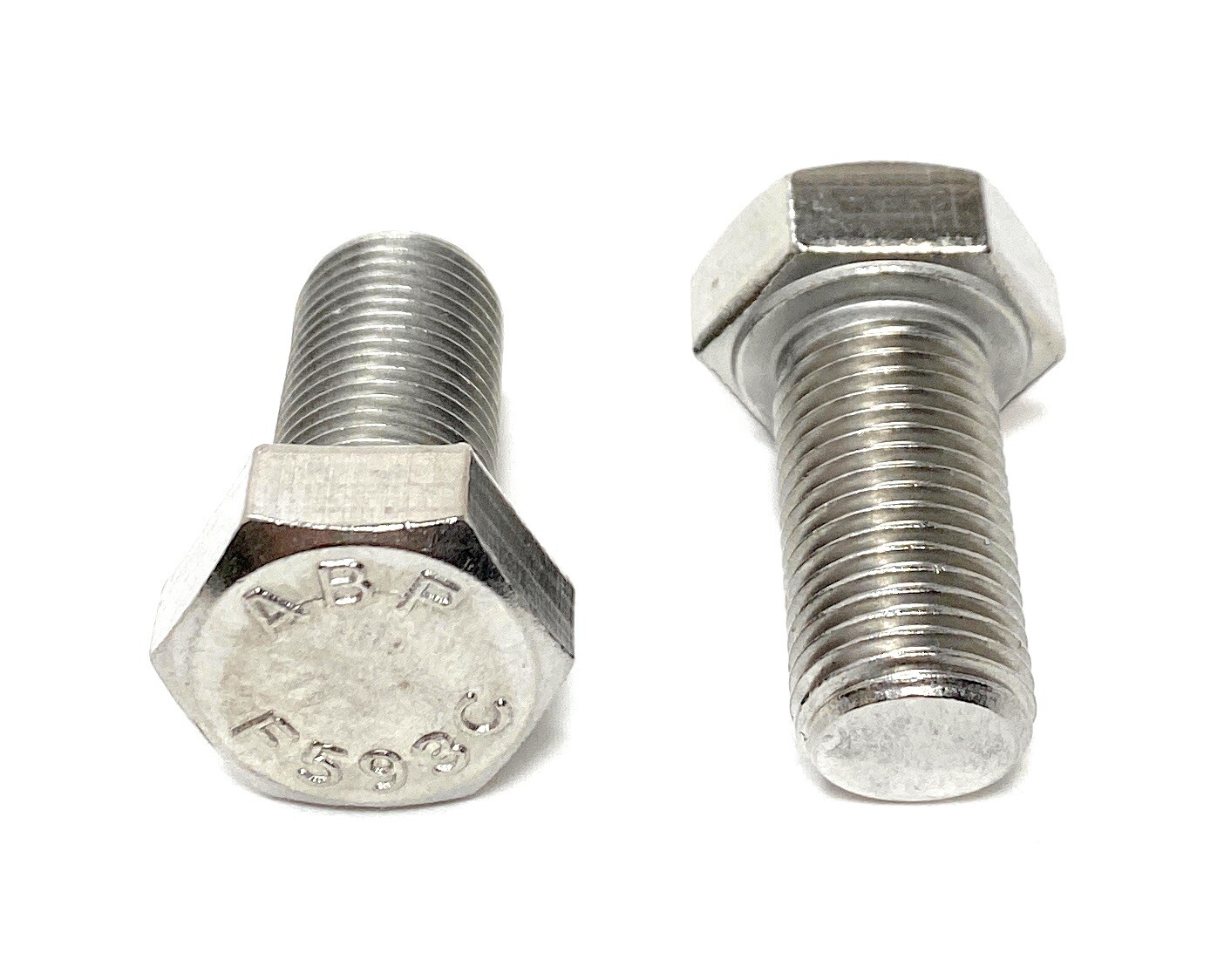 (5) 1/2-20×1 Stainless Steel Hex Cap Screws Hex Bolts (UNF) FINE THREAD