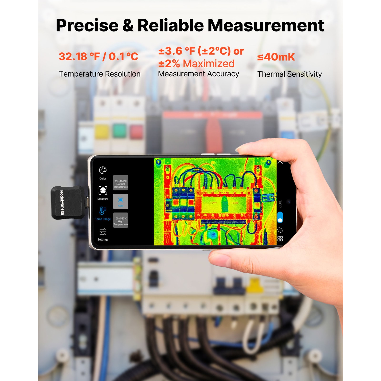 Uimoso Thermal Imaging Camera for Android with 320×240 High-Resolution Display