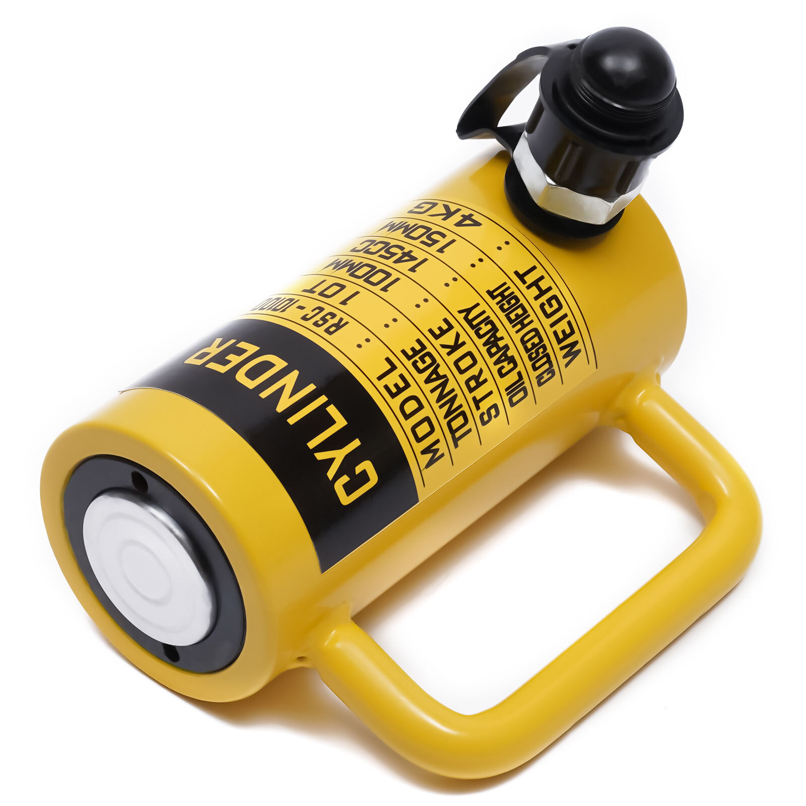 10 Ton Hydraulic Cylinder Jack Single Acting 4″ Stroke Solid Hydraulic Ram Jack