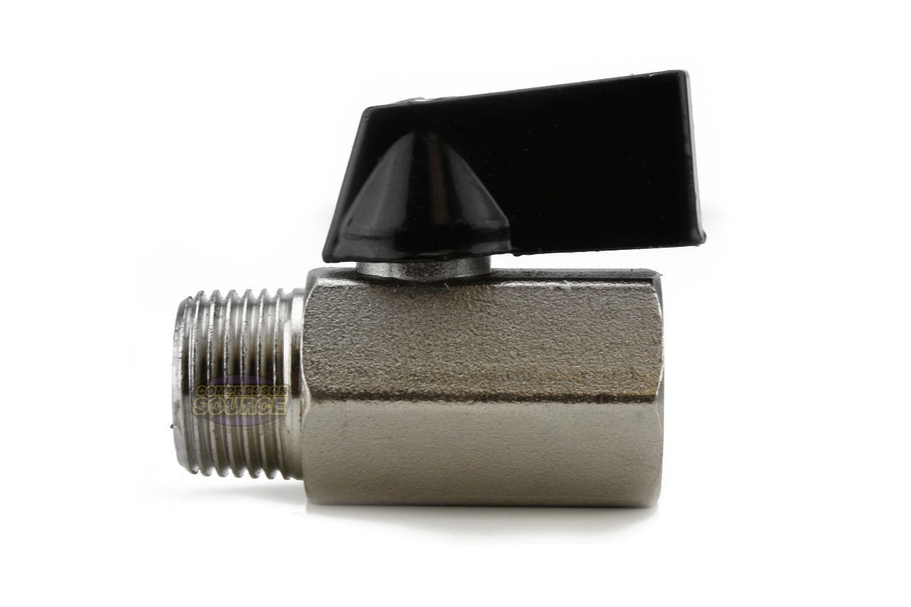 Mini 1/4″ Male 1/4 Inch Female NPT Brass Ball Shut Off Valve Water Air Fluid WOG