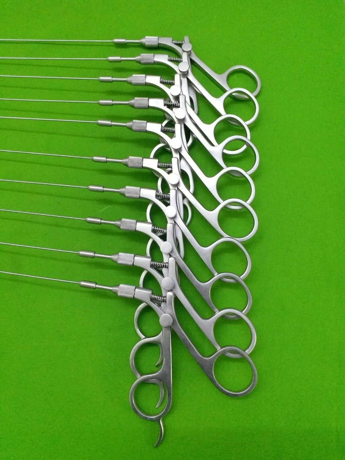 10pc Hysteroscopy Semi Regid Scissor 5 French & 40cm Laparoscopic Instruments