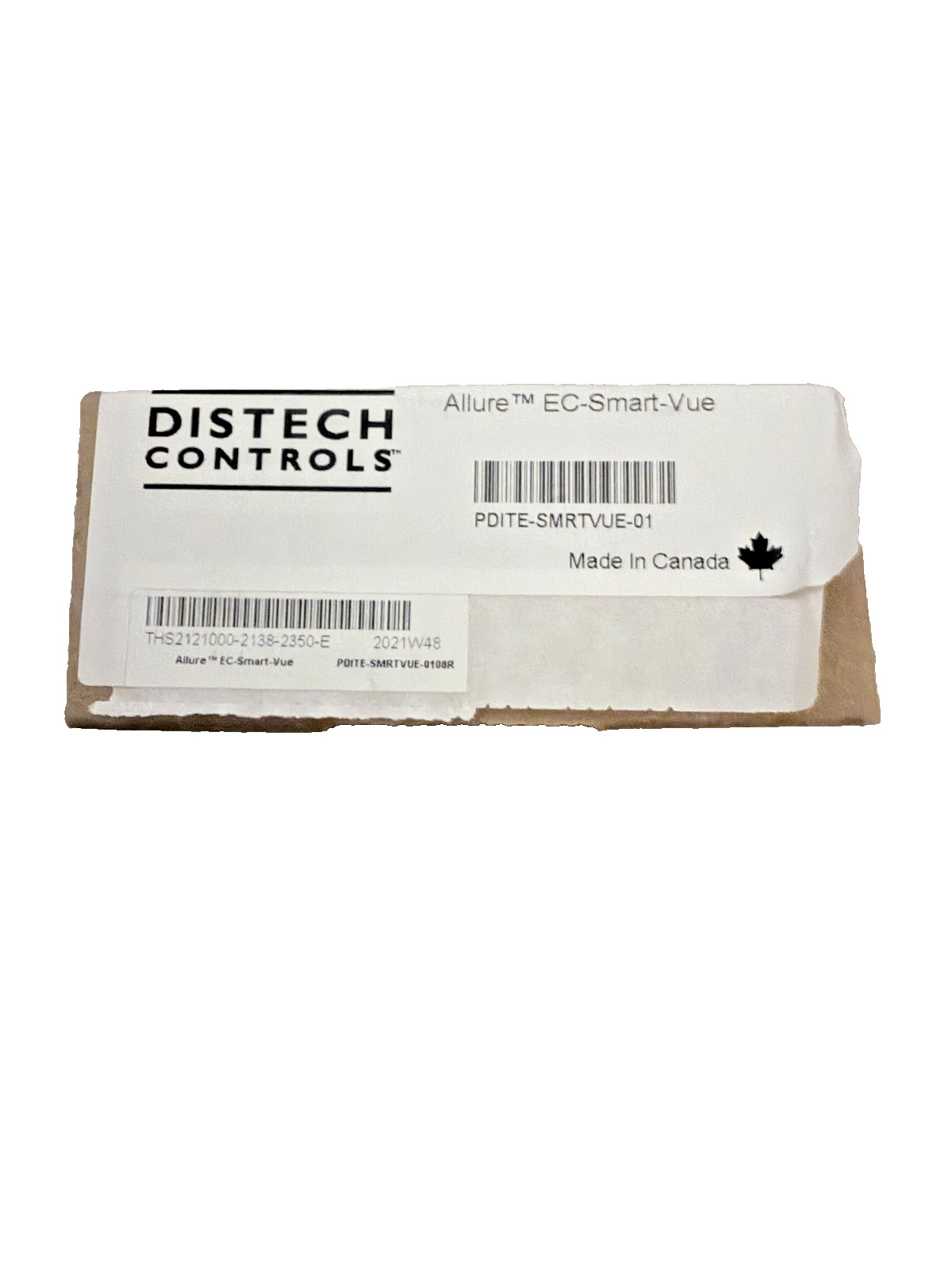 Distech Controls EC-Smart-Vue Room Sensor PDITE-SMRTVUE-01 White (Sealed)